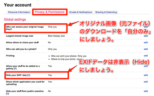 Flickr: Your Account