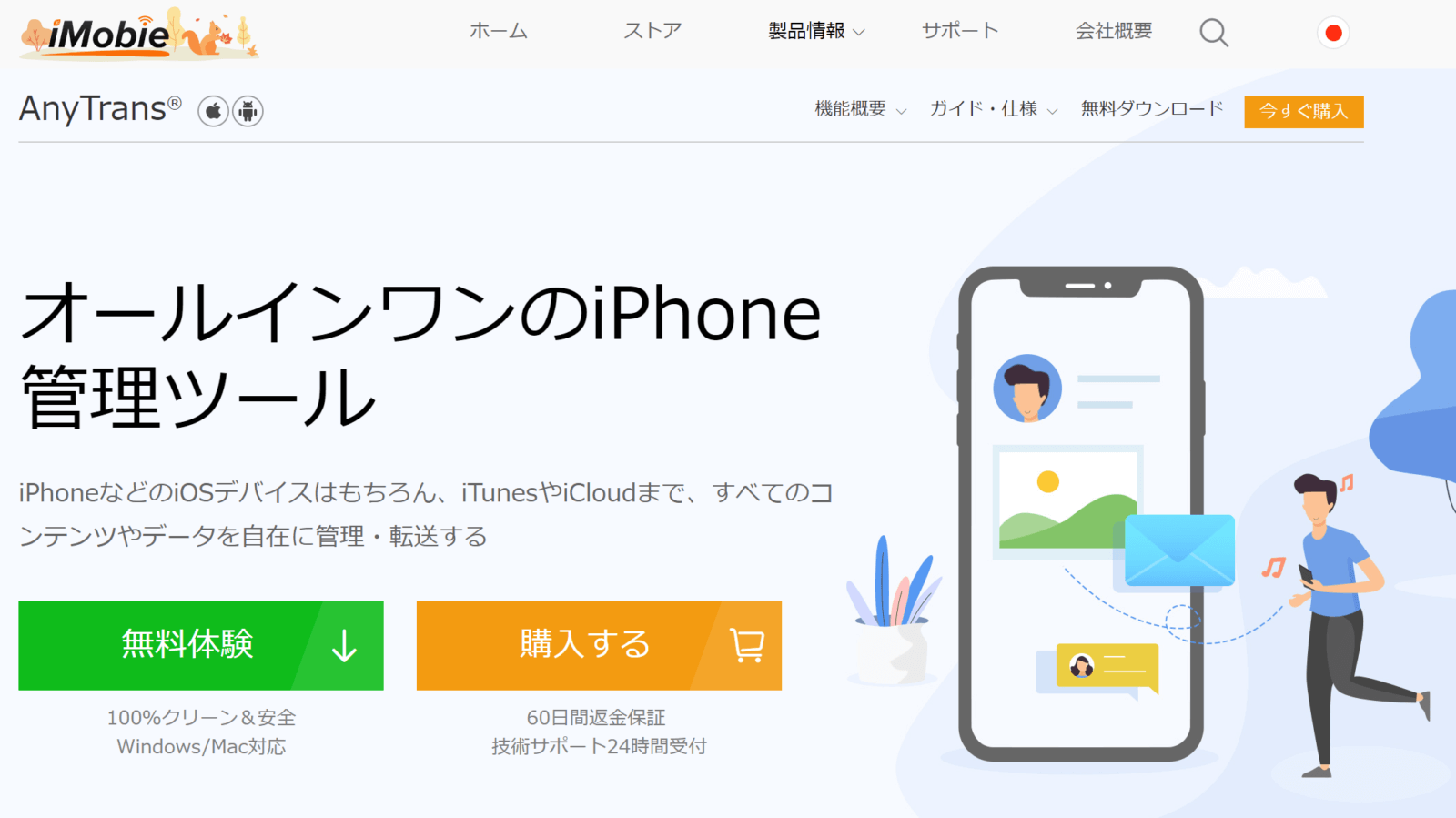 レビュー Iphone管理ツール Anytrans は自分でコンテンツを管理したい方にオススメ ひとぅブログ