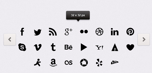 Simple Social Icons vol1 | Social Icons | Pixeden